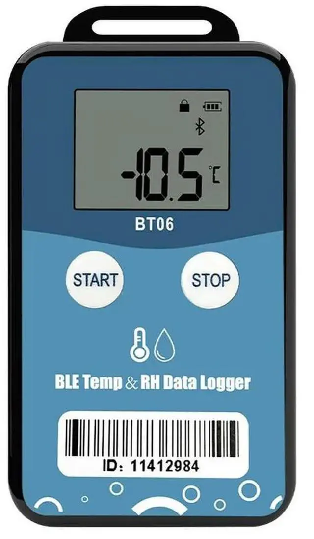Alt view image 5 of 7 - BT06 Mini Humidity Temperature Data Logger Digital 32000 Point Internal Sensor Long Distance Bluetooth Recorder