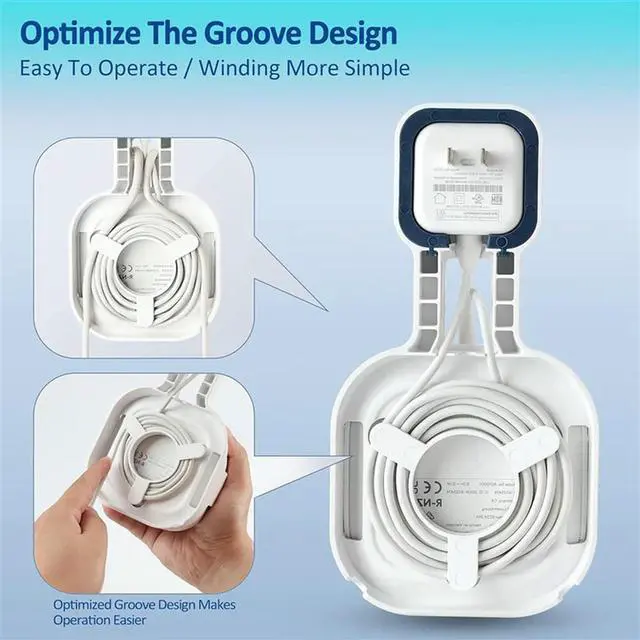 Alt view image 5 of 7 - 2X Wall Mount Bracket For Eero 6+ Dual-Band Mesh Wi-Fi 6+ Router, Sturdy Socket Bracket, Space Saving, Wire Management