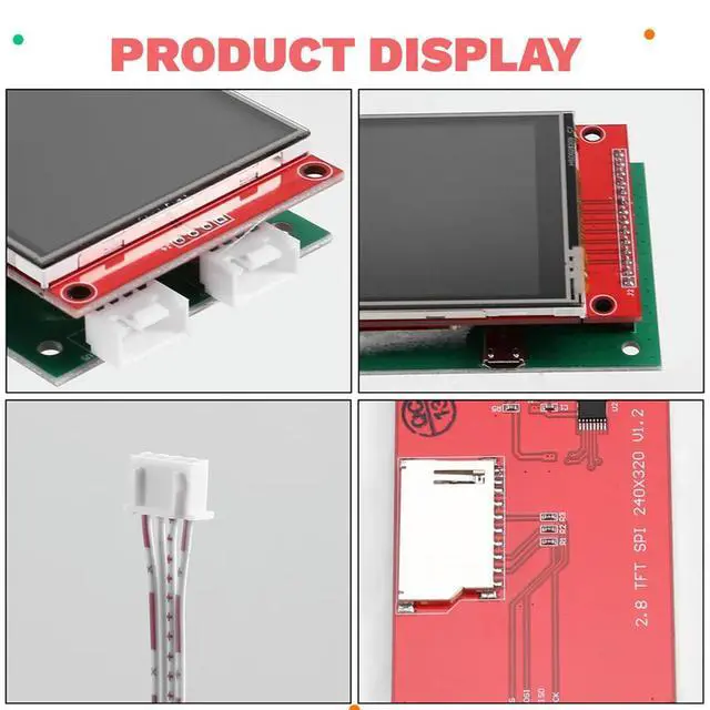Alt view image 6 of 7 - Sensor Reading Panel Sensor Module Display Panel 7 In1 Co2/PM2.5/TVOC/CH2O T&H Dust Detection Indoor Air Sensor