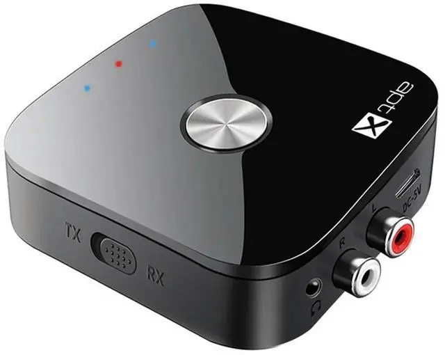 Alt view image 4 of 6 - 2-In-1 Bluetooth Receiver & Transmitter 5.4 Supports One-To-Two Qualcomm Chips CSR Audio Converter APTX