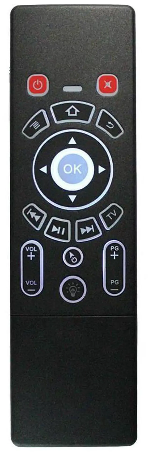 Alt view image 5 of 6 - T6C Air Mouse Rainbow Backlit Keyboard With Touchpad 2.4Ghz Wireless Remote Control For TV Box/ Projector/ Mini PC
