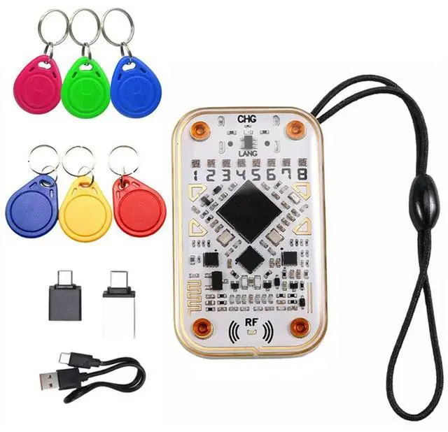 Alt view image 7 of 7 - Chameleon Ultra RFID Chip Reader +3XT5577/UID Keychain Emulator 125K 13.56M IC ID Card Decode NFC Read Writer