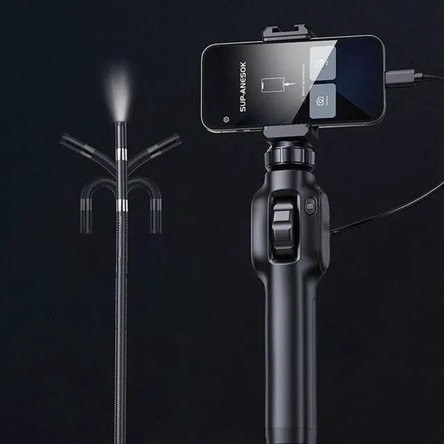 Alt view image 3 of 6 - Industrial 8mm Single Lens Borescope S43 with 360 Degree Rotation IP67 Waterproof 2MP HD Camera for Phone OTG and Handheld Use