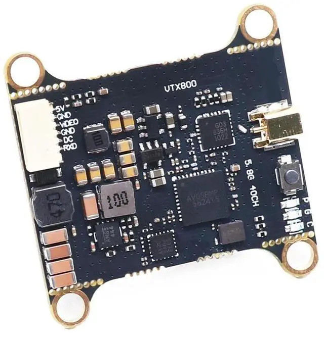 Alt view image 4 of 6 - For Long Range FPV Drone Compatible B-CUBE 5.8G VTX 800Mw 48CH Input Voltage Video Transmitter Power For RC Airplane