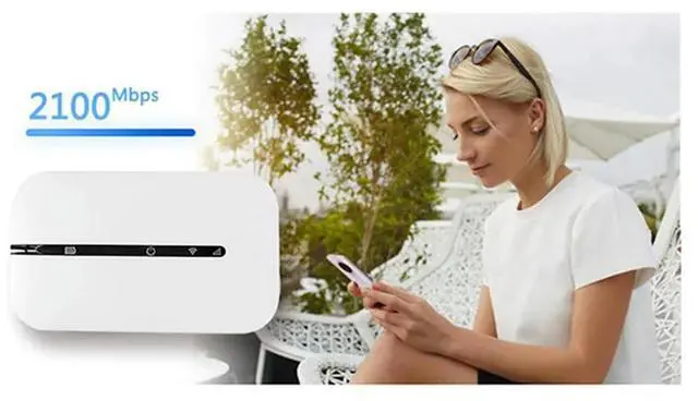 Alt view image 6 of 6 - 2X 4G LTE Wireless Router 150Mbps 3 Portable Modem Mobile MIFI Wireless Router Wireless Broadband Hotspot A