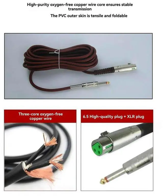 Main image of Studio Mic Professional Dynamic Wired Handheld Microphone Anti-Howling Stereo Design