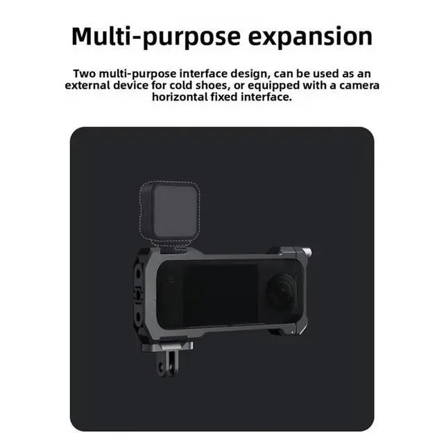 Alt view image 3 of 6 - Aluminum Alloy Protective Cage For ONE X3 Multifunctional Expansion Frame Enhanced Camera Stability& Accessory Mounting