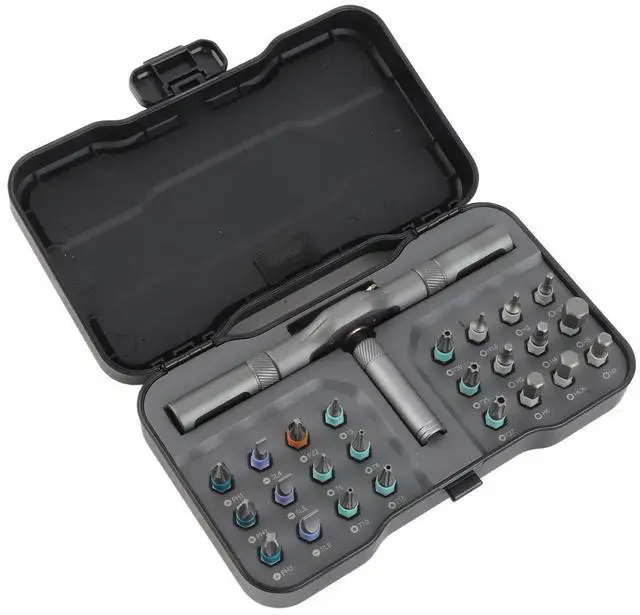 Main image of Protable Ratchet Screwdriver Bit Set 24-in-1 Bit Multipurpose Repair Tool Manual Hardware with Handle RS1 Phone PC Repair Tool