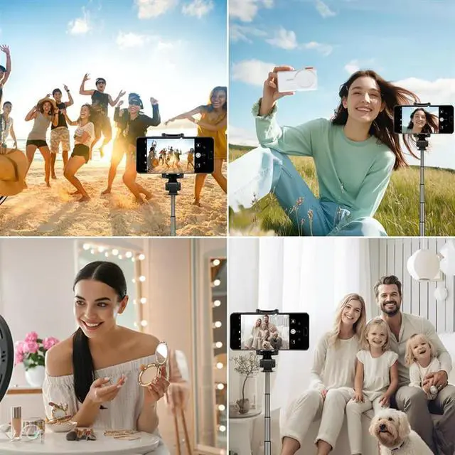 Alt view image 7 of 7 - White Selfie Monitor With Speaker Magnetic Phone Vlog Selfie Monitor Screen For Android Phones