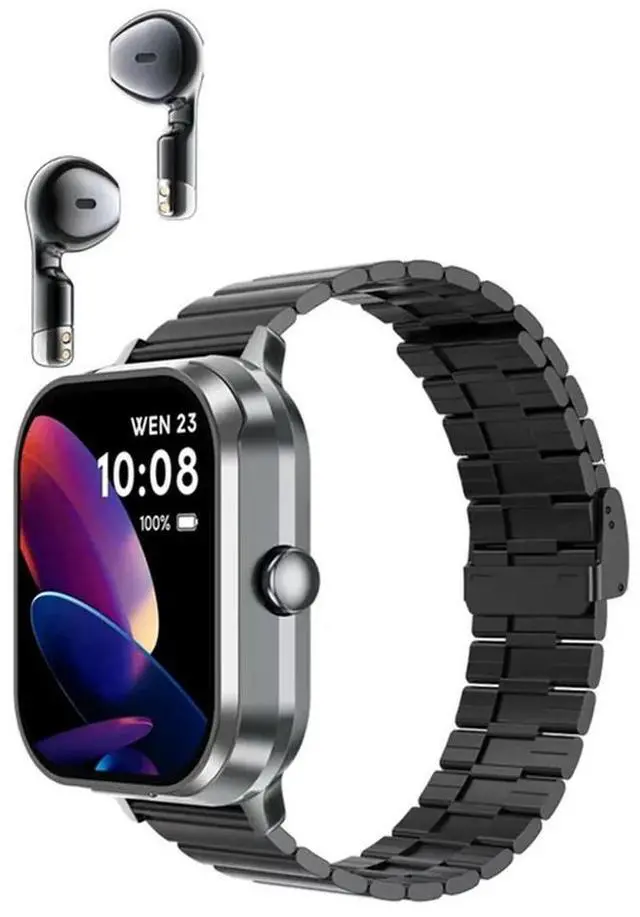 Main image of BT Headset NFC Watch 2 In 1 Sport Fitness Weather Headphone Waterpoof Heart Rate