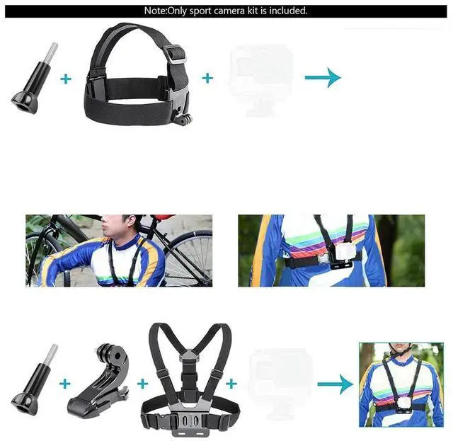 Alt view image 3 of 6 - 50 In 1 Action Camera Accessory Kit Waterproof Case Tripod For Gopro Hero9 8 Max Action Osmo Sport Accessories