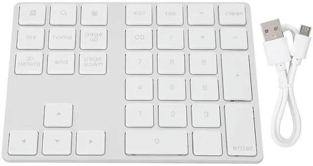 Main image of Universal BT308 34 Keys Mini Rechargeable Numpad Wireless Numeric Keypad Small Keyboard Stable Connection for Laptop PC Office