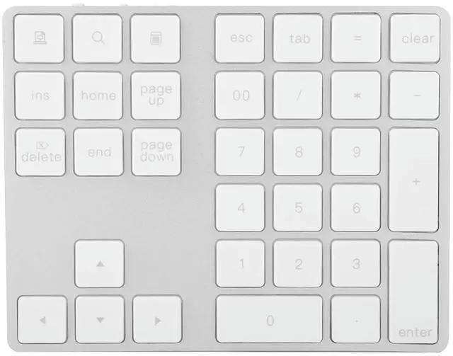 Alt view image 2 of 6 - Universal BT308 34 Keys Mini Rechargeable Numpad Wireless Numeric Keypad Small Keyboard Stable Connection for Laptop PC Office
