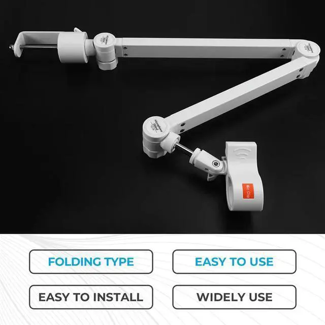 Alt view image 3 of 6 - Adjustable Microphone Arm Boom Suspension Mount With Desk Clamp For Studio Recording And Stage Performances