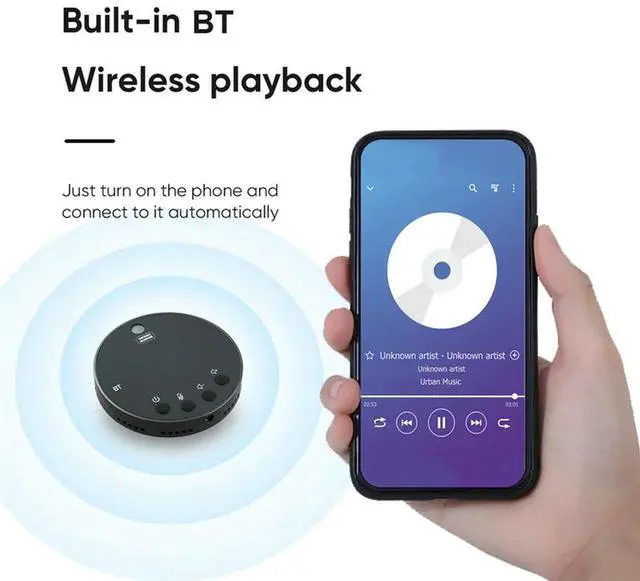 Alt view image 2 of 6 - Desktop Conference Speakerphone BT Microphone 360° Omnidirectional Condenser Plug And Play PC Computer Mic With Speaker