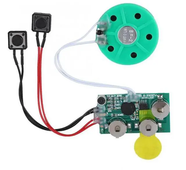 Alt view image 2 of 6 - 10X DIY Voice Module Card 4 Minutes Recording Playback Voice Sound Chip Voice Greeting Card