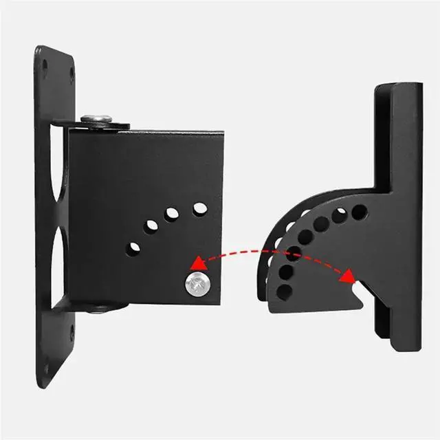 Alt view image 2 of 6 - Speaker Wall Mounting Support 2Pcs Ceiling Mount Bracket Angle Adjustment Household For Home Office KTV Sound System
