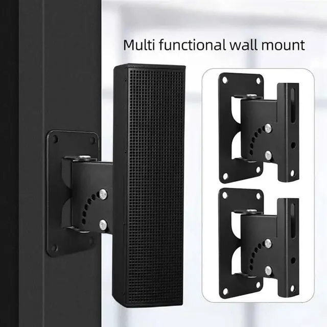 Alt view image 3 of 6 - Speaker Wall Mounting Support 2Pcs Ceiling Mount Bracket Angle Adjustment Household For Home Office KTV Sound System