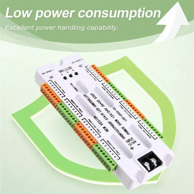 Alt view image 2 of 6 - Ladder Motion Sensor Light 32 Channels LED Night Light DC12V/24V Stair Dimmer Controller Short Circuit Prevention