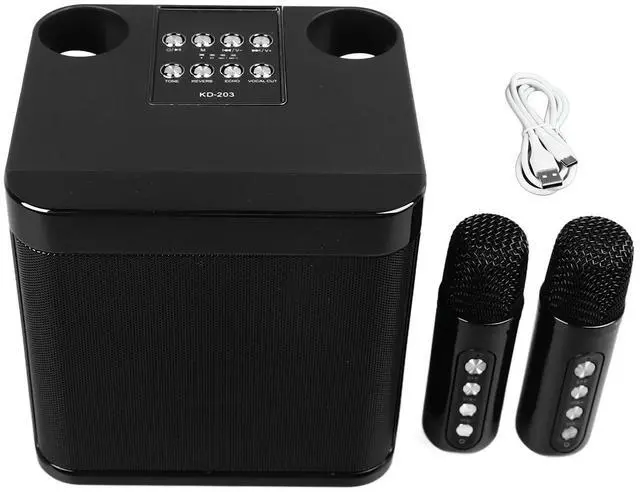 Main image of Wireless Karaoke Speakers Portable Mini Karaoke Set Machine Bluetooth Speaker with 2 Wireless Microphones for Home Party Camping