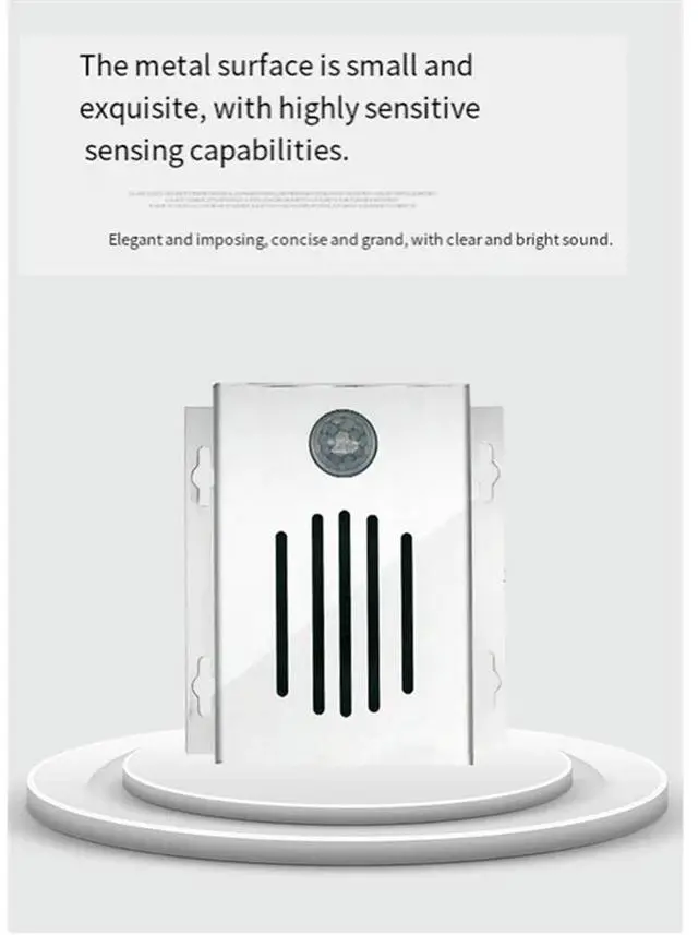 Alt view image 2 of 3 - Voice Reminder Function PIR Motion Activated Audio Player With l Case Motion Sensor Triggered Sound Player EU PLUG