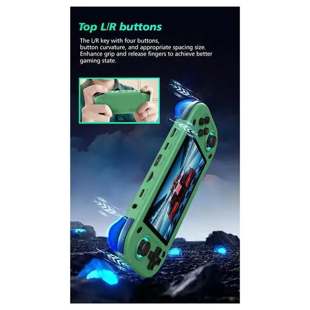 Alt view image 5 of 7 - R43S Retro Handheld Video Game Console 4.3Inch IPS Screen Game Console Portable Pocket Video Player