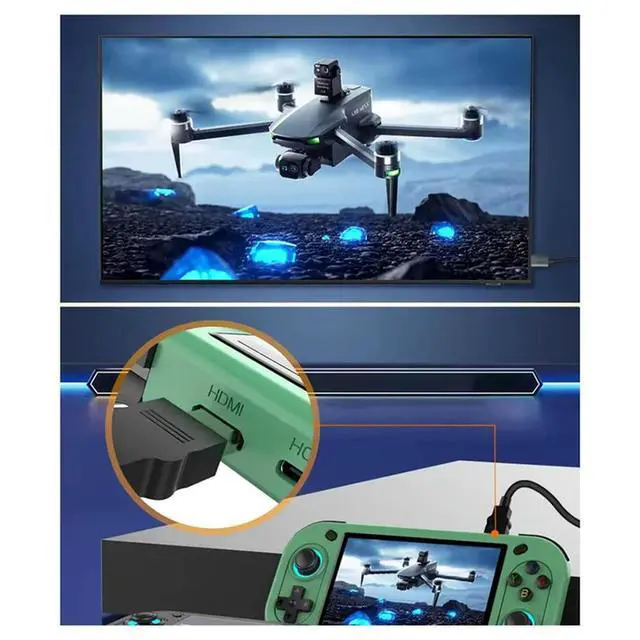 Alt view image 7 of 7 - R43S Retro Handheld Video Game Console 4.3Inch IPS Screen Game Console Portable Pocket Video Player