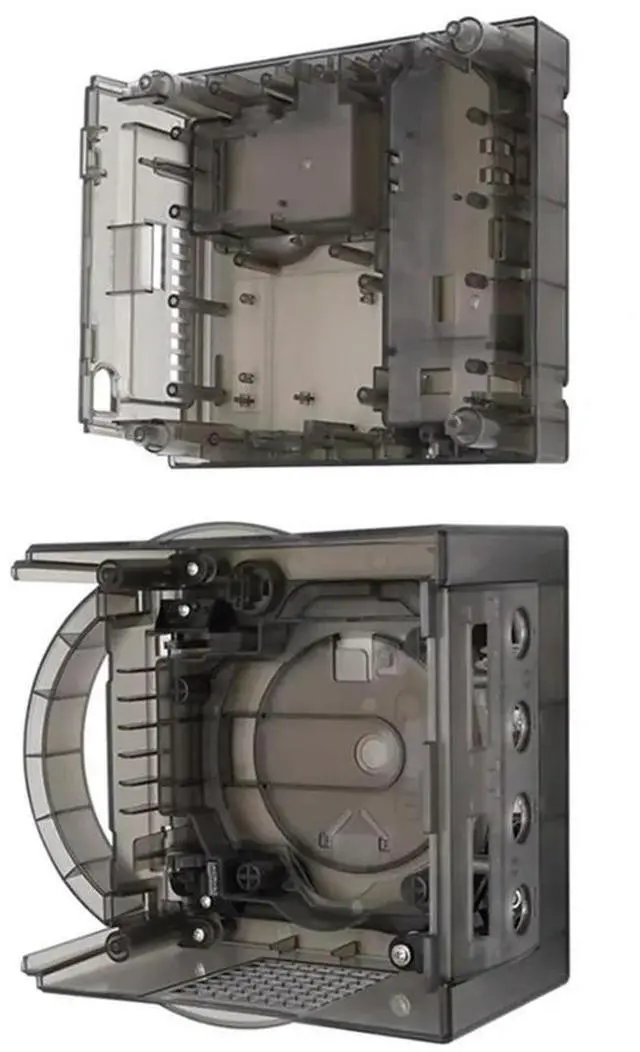 Alt view image 6 of 7 - Transparent Shell Replacement Case Video Game Console Shell For NGC Gamecube DOL-001 And DOL-101 Retro Game Console