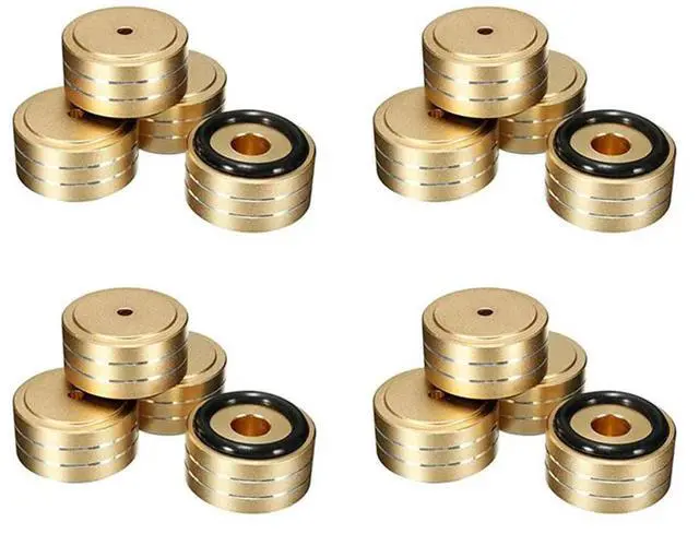 Main image of 16Pcs 40X20mm Aluminum HIFI AMP Speaker Isolation Stand Turntable DAC Feet Pad (Gold)