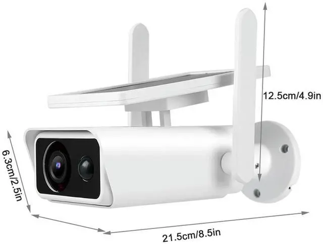 Alt view image 6 of 6 - Wireless Solar Camera Surveillance Rainproof Remote Night Vision Waterproof CCTV IP Camera 1080P Outdoor Monitor Powered