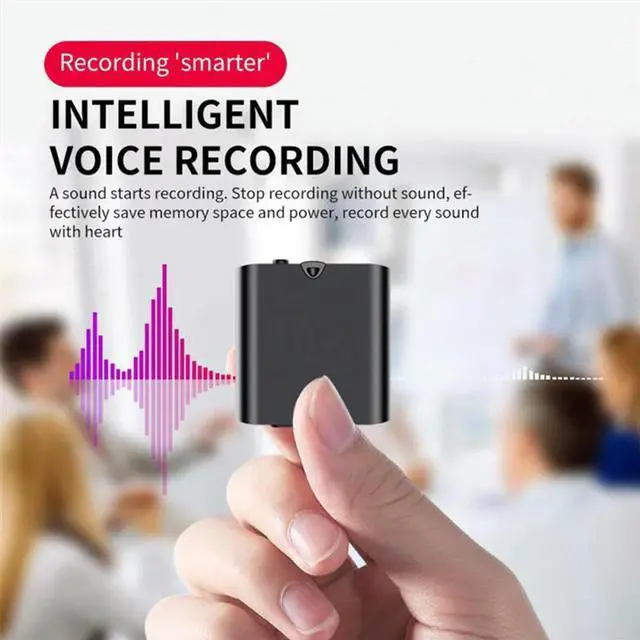 Alt view image 5 of 6 - Voice Control Recorder 30 Days Standby Recording Aluminum Alloy Body HD Digital Voice Recorder 8G