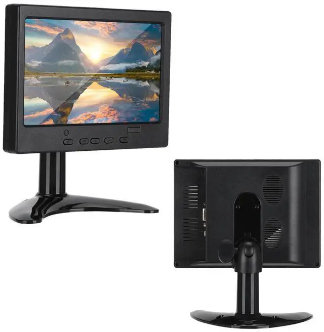 Alt view image 5 of 6 - Portable 7in 1080P 1024x600 Resolution 16:9 Multifunction Display Monitor for HDMI / VGA / AV Input Stand Easy Operate Durable