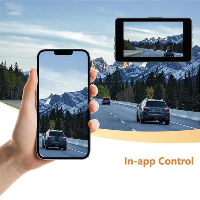 Alt view image 3 of 6 - 2K Dash Camera Front And Rear Camera Car Camera Vehicle Video Recorder DVR Night Vision Dashcam Dual-Channel HDR