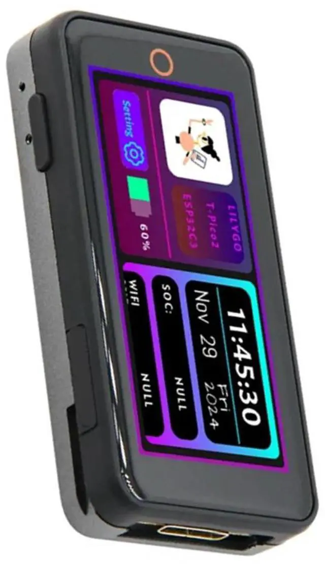 Alt view image 2 of 6 - T-Pico-2350 RP2350 & ESP32-C6 Development Board 2.33 Inch LCD Touch Display HD Video Interface XL9535 Expander