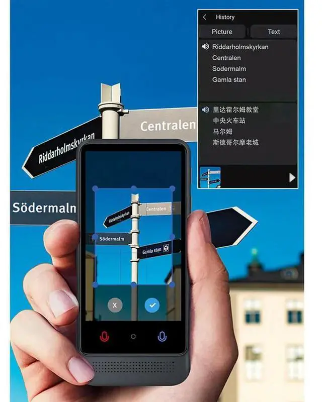 Alt view image 2 of 6 - AI Translator Device Multi-Language Offline Simultaneous Interpretation Voice Translator For Travel