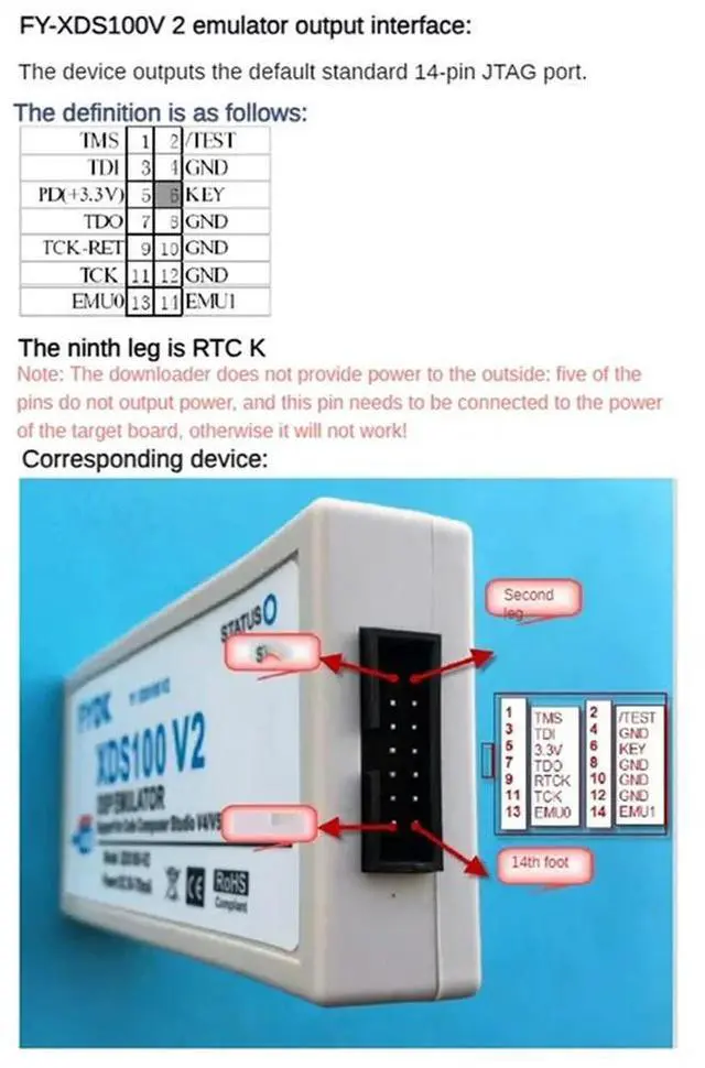Alt view image 2 of 6 - 3X DSP Emulator Programmer XDS100 XDS100V2 JTAG Debugger Suitable For TI ARM9 A8 TMS320 TI DSP CCS5-CCS10