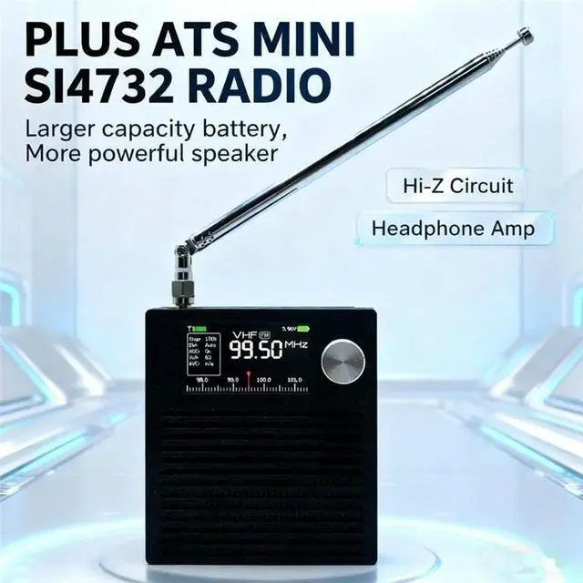 Alt view image 3 of 6 - Hiz& Earphone Amplifier Circuit PLUS Version Of Upgrade ATS MINI SI4732 DSP Radio Reciever Receiver Featuring 3000Mah Batte