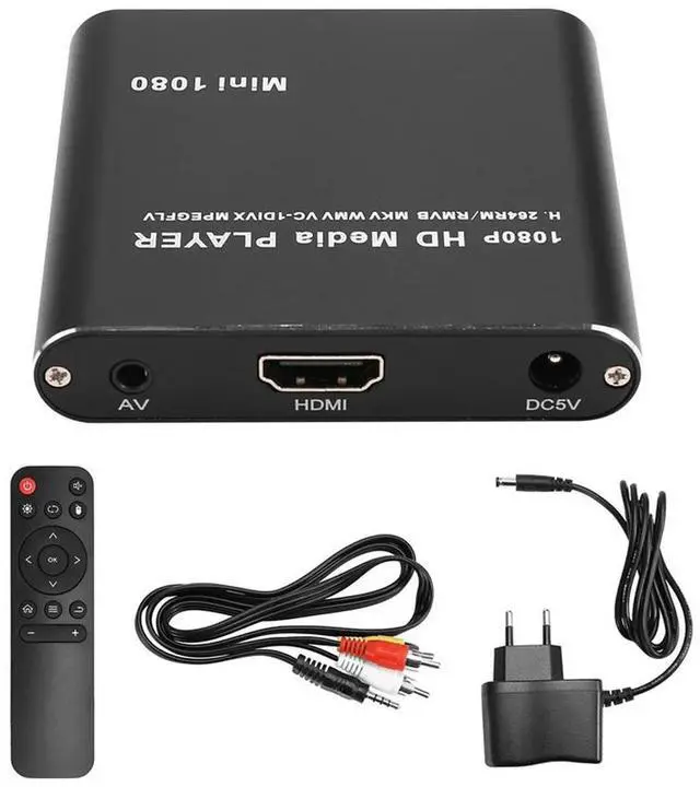 Alt view image 2 of 6 - 3X MKV H.264 HDD Multimedia Player Full HD 1080P USB Media Player With SD Media TV Box EU PLUG