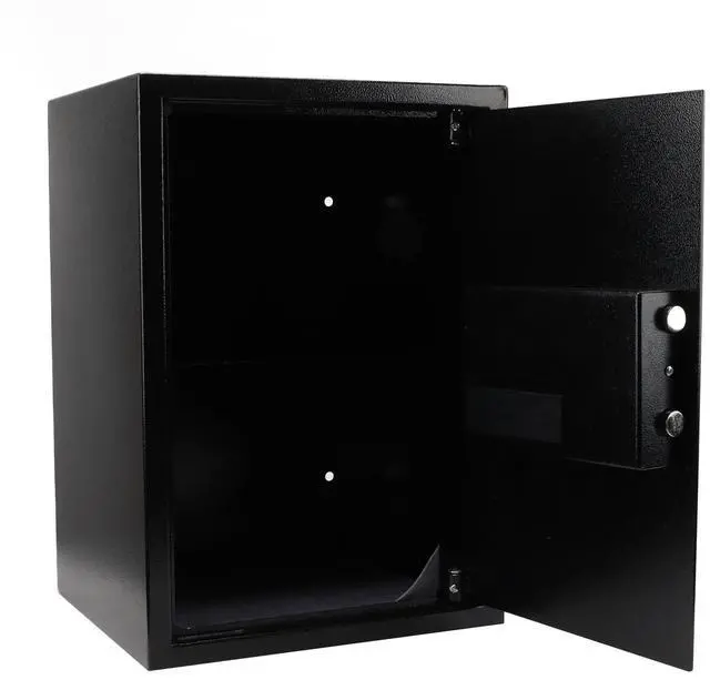 Alt view image 3 of 6 - Digital Electronic Security Box Password Double Layer Carbon Steel Box Portable Safe Lock Deposit Box for Cash Jewelry Documents