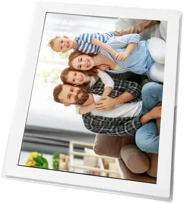 Alt view image 3 of 6 - Digital Picture Frame 15 Inch HD Touch Screen 32GB Auto Rotate Wall Mountable Photo Frame with APP for Photo Video