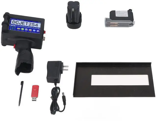 Alt view image 3 of 6 - Portable Mobile Handheld Inkjet Printer Set High Speed Clear Printing HD LED Touch Screen 4 Core CUP Handheld Inkjet Printer Kit