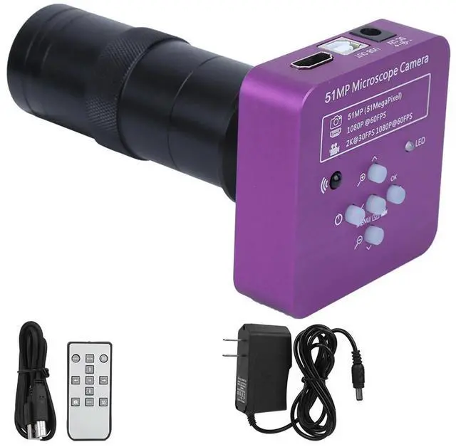 Alt view image 6 of 6 - Industrial HD HighSpeed Electronic Digital Video Camera High Definition Microscope Camera C Mount Lens Screen Webcam Recorder