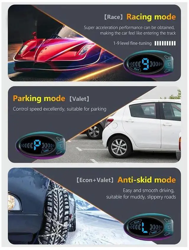 Alt view image 3 of 4 - F5 Car Electronic Throttle Controller Accelerator Tuning For Car 10 Drives Modes Racing Accelerator Potent Booster(A) Durable-N3