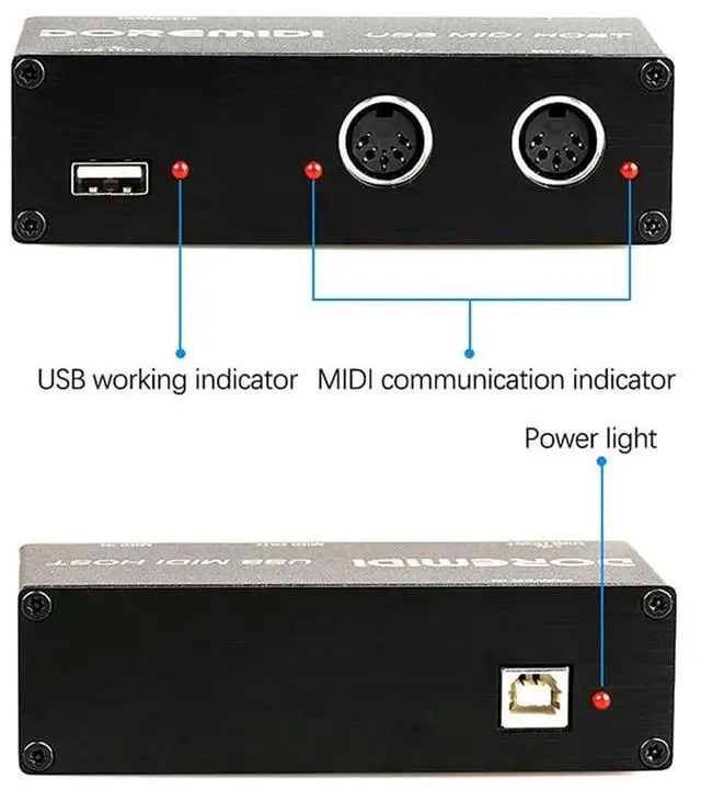 Alt view image 2 of 4 - Doremidi 1 USB To MIDI Host Guitar Effector MIDI Synthesizer Generator MIDI Interface Devices Electronic Instrument Equipment-N3