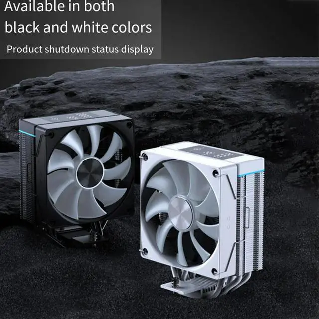 Alt view image 4 of 4 - CPU Cooler With 4 Heat Pipes Professional Digital Display Radiator-TDP 250W4PIN CPU Air Cooler For LGA1700 AM4 AM5 B
