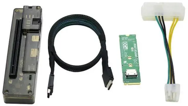 Alt view image 2 of 4 - M.2 MKEY To OCULINK Adapter High Speed GPU Dock PCIE 4.0 X4 Mini Notebook Laptop To External Graphic Card Adapter