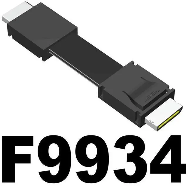 Alt view image 3 of 4 - F9G-F9934-BK7 Oculink Interface External Graphics Card Expansion Dock Male To Male Cable ATX Type Pcie4.0 64Gbps 25CM