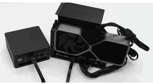 Alt view image 2 of 4 - F9G-F9934-BK7 Oculink Interface External Graphics Card Expansion Dock Male To Male Cable ATX Type Pcie4.0 64Gbps 25CM