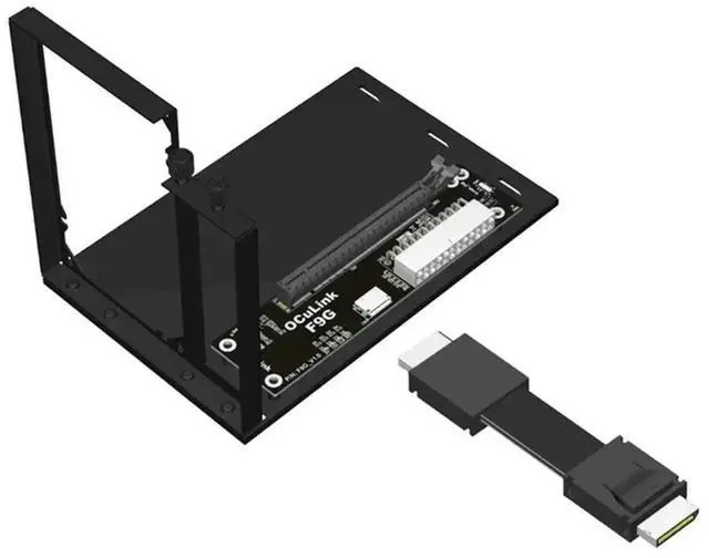 Alt view image 4 of 4 - F9G-F9934-BK7 Oculink Interface External Graphics Card Expansion Dock Male To Male Cable ATX Type Pcie4.0 64Gbps 25CM