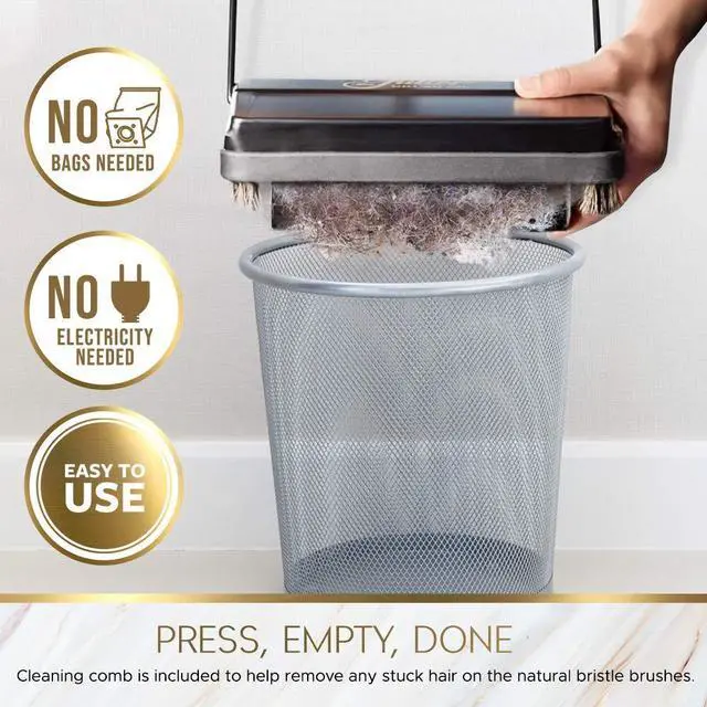 Alt view image 5 of 6 - 17033 Electrostatic Carpet & Floor Sweeper - 9" Cleaning Path - Lightweight - Ideal for Crumby Messes - Works On Carpets & Hard Floor Surfaces - Blue